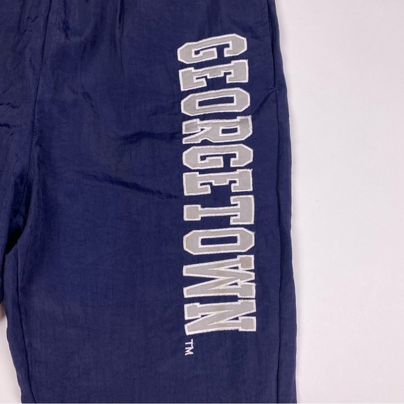 Vintage 90s Georgetown Hoyas Apex One Nylon Windbreaker Pants Mens Medium Track - Picture 6 of 12